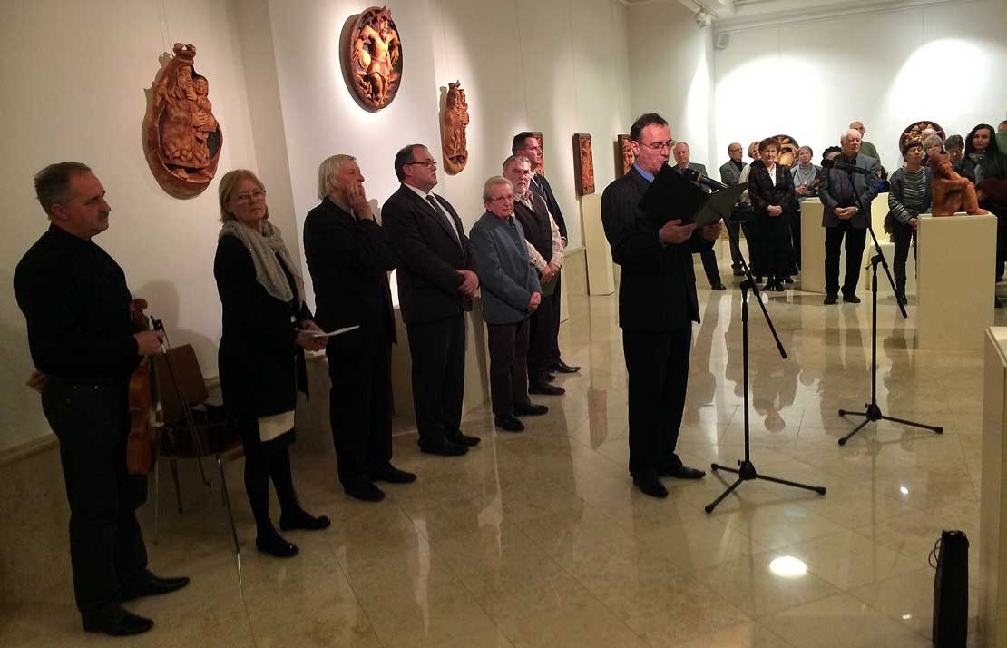 Németh János keramikusművész kiállítása Budapesten