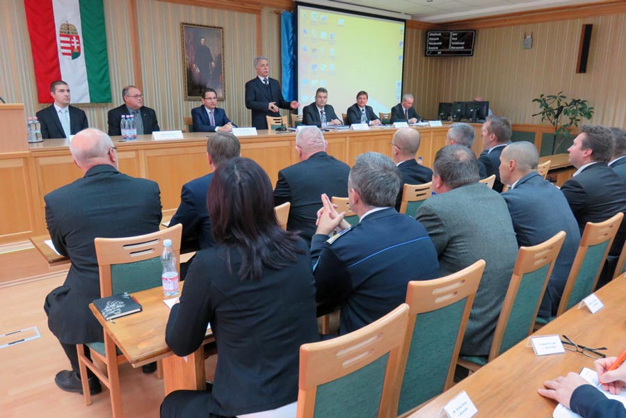 Főkapitányi értekezlet Zalaegerszegen