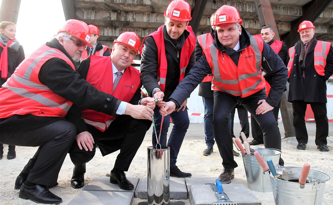 Lerakták az új diósgyőri stadion alapkövét