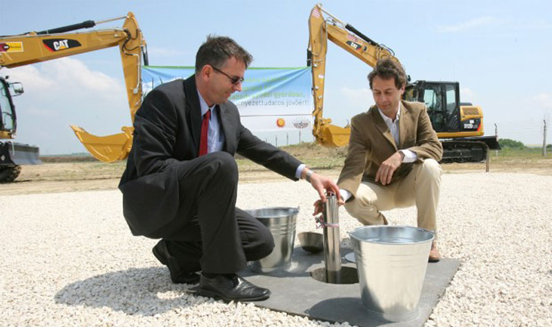 Letették a Hungrana Kft. újabb biomassza erőművének alapkövét Szabadegyházán