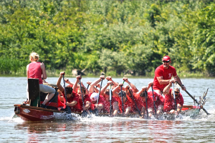 Sárkányhajók versengtek Kimlén