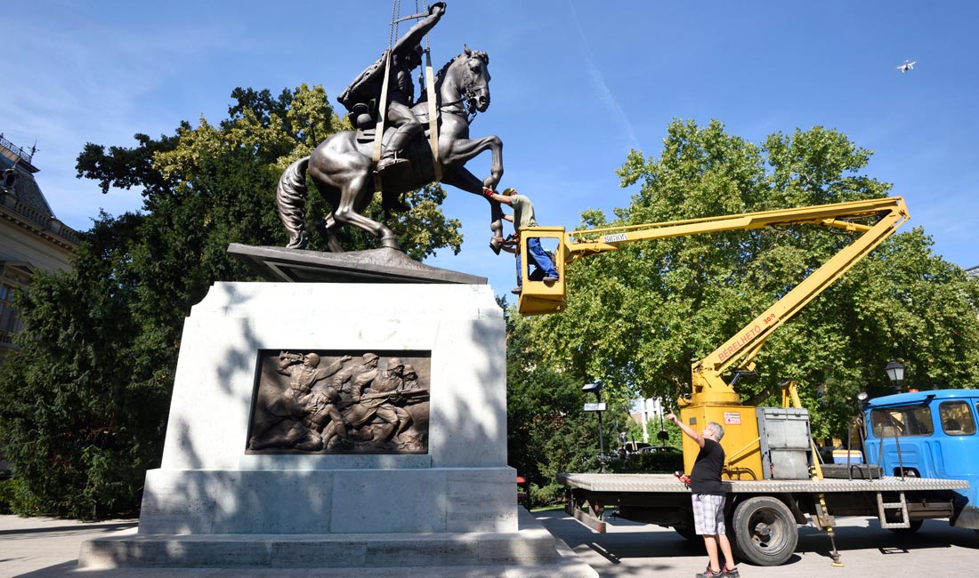 Restaurálták Magyarország legnagyobb első világháborús szobrát