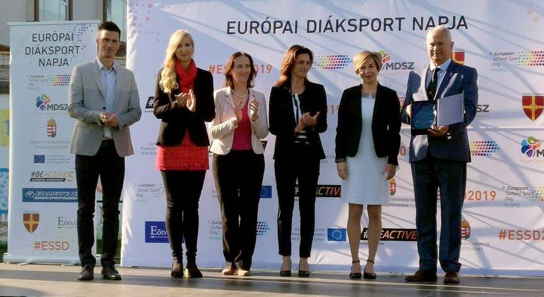 A legaktívabb megye- Elismerés Veszprém megyének az Európai Diáksport Napján