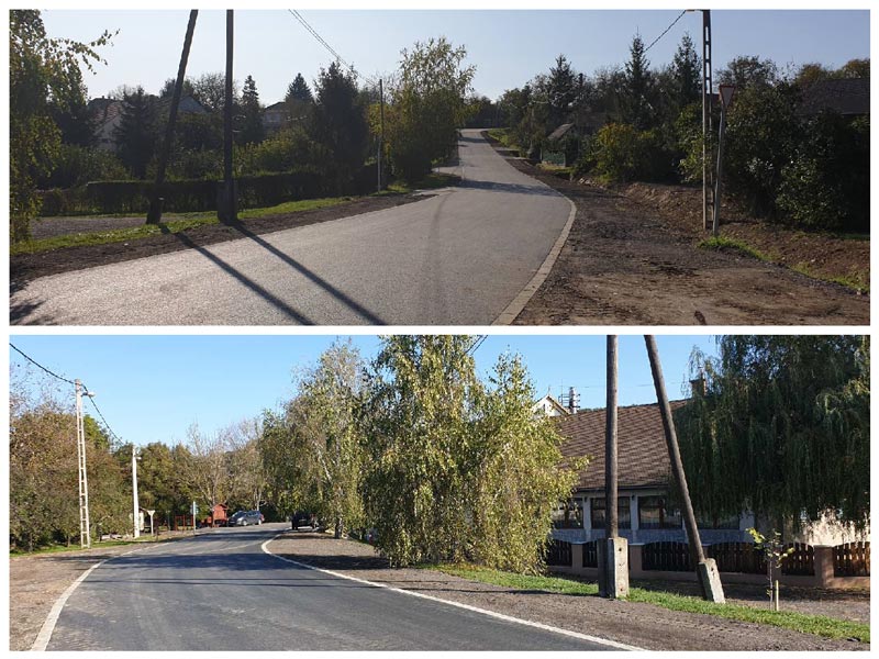 Megújultak Csővár község utcái