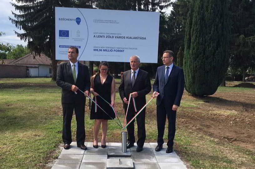 Kezdeti veszi a zöld város program Lentiben