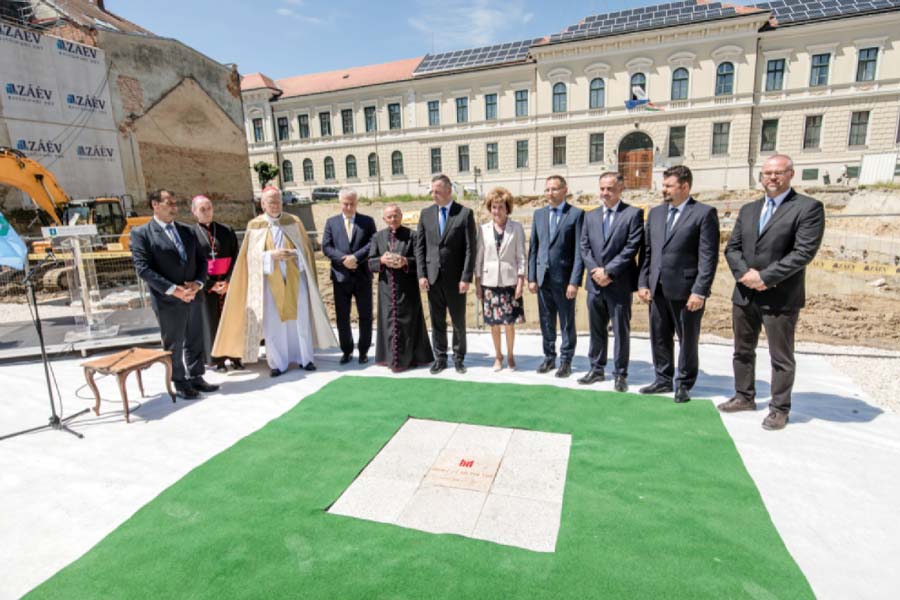 Mindszentyneum alapkőletétel