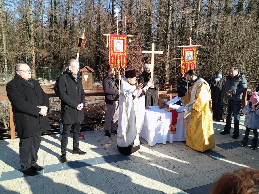 Vízszentelés Hévizen