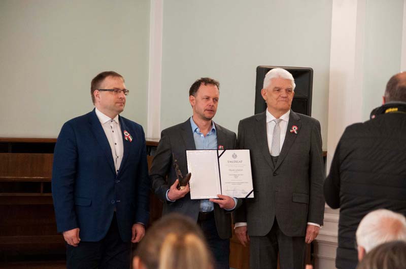 Oszlács Norbert kapta idén a vármegyei, Tálas László a városi sajtódíjat!