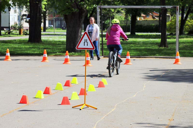 Kerékpáros vetélkedő Mezőhegyesen