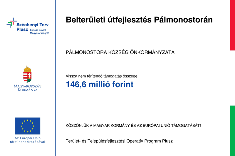 Belterületi útfejlesztés Pálmonostorán