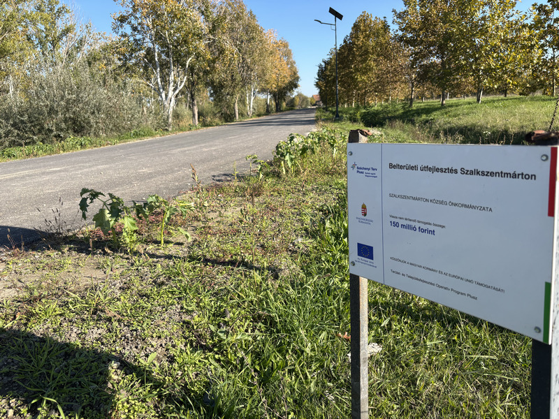 Belterületi útfejlesztés Szalkszentmárton