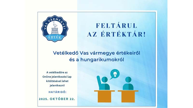 Feltárul az értéktár! – Értéktár vetélkedő 2025-2026