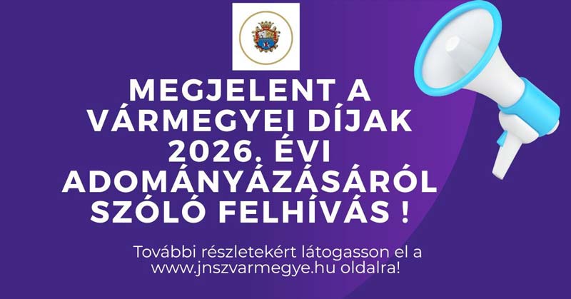 Várják a javaslatokat, hogy kik kapják a Jász-Nagykun-Szolnok legrangosabb elismeréseit!