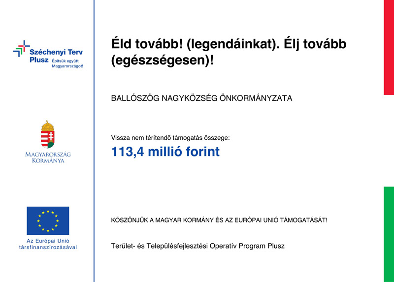 Sajtóközlemény – Éld tovább! (legendáinkat). Élj tovább (egészségesen)! – projektindítás