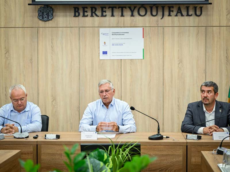 Közel 350 millió forintos európai uniós támogatással fejlődik Berettyóújfalu csapadékvíz-elvezetési rendszere
