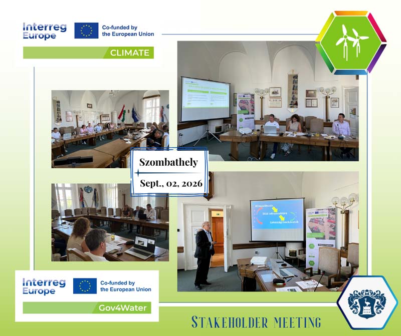 Klímaalkalmazkodás, vízgazdálkodás és helyi megoldások – közös stakeholder találkozót tartottunk Szombathelyen